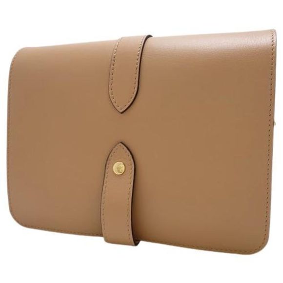 Rendezvous  Crossbody Clutch Calf Beige Gold Metal Fittings - Picture 2 of 6